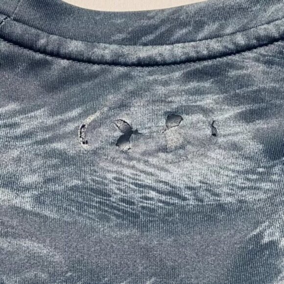 Under Armour Tech Tee Adult Small Multi Blue Design UA Short Sleeve Activewear - Picture 8 of 10